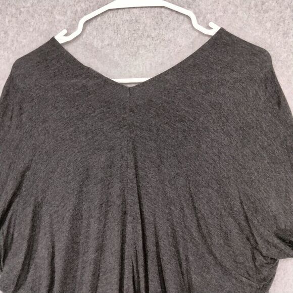 Vince Tunic Top Womens Size XS Dark Gray Dolman Short Sleeve V-Neck - Picture 8 of 10